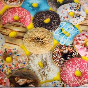 QT Fabrics Donuts Cotton Print Fabric 44x37.5 inches